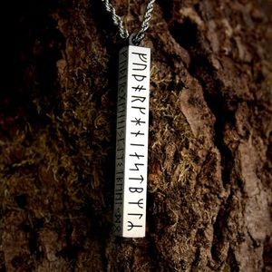 RUNE STAVE PENDANT NECKLACE